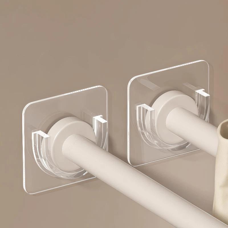 Home Bathroom Decor - Supporti per asta per tende autoadesivi