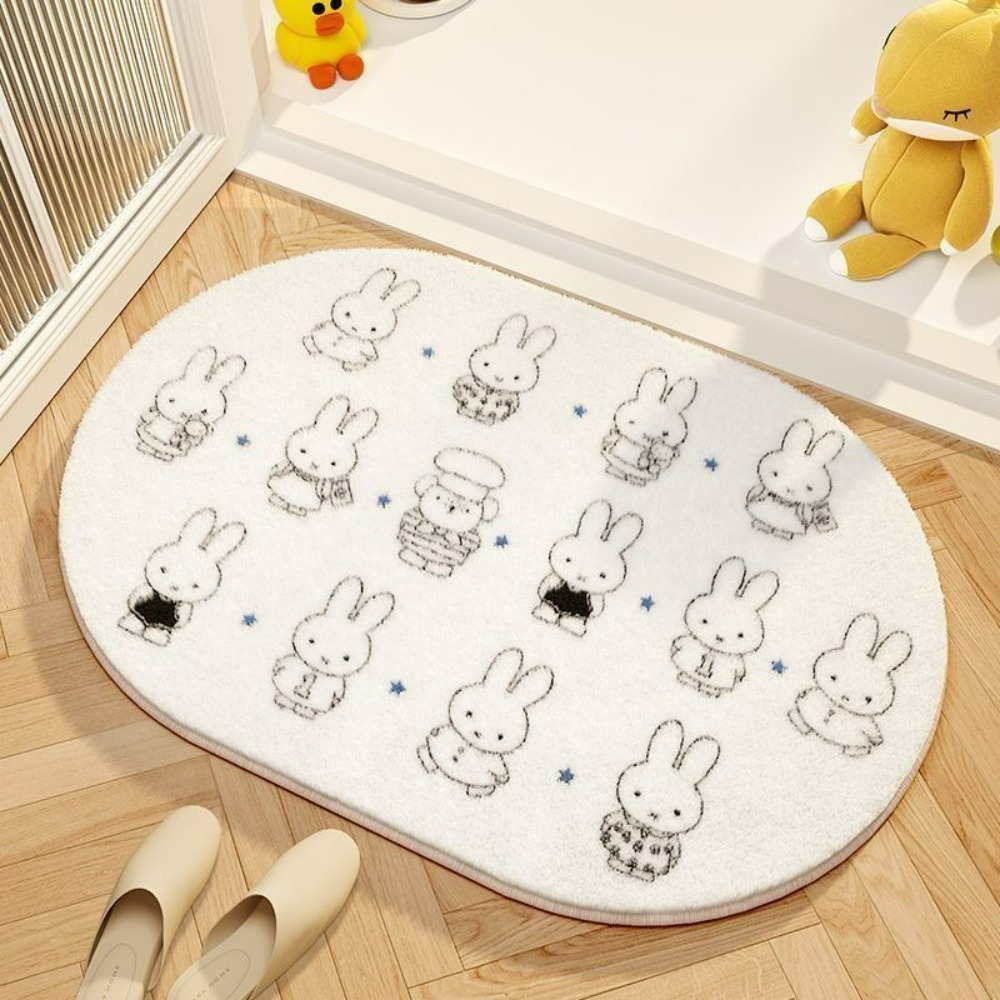 Home Edit Bathroom - Tappetino da pavimento Miffy Cartoon, morbido