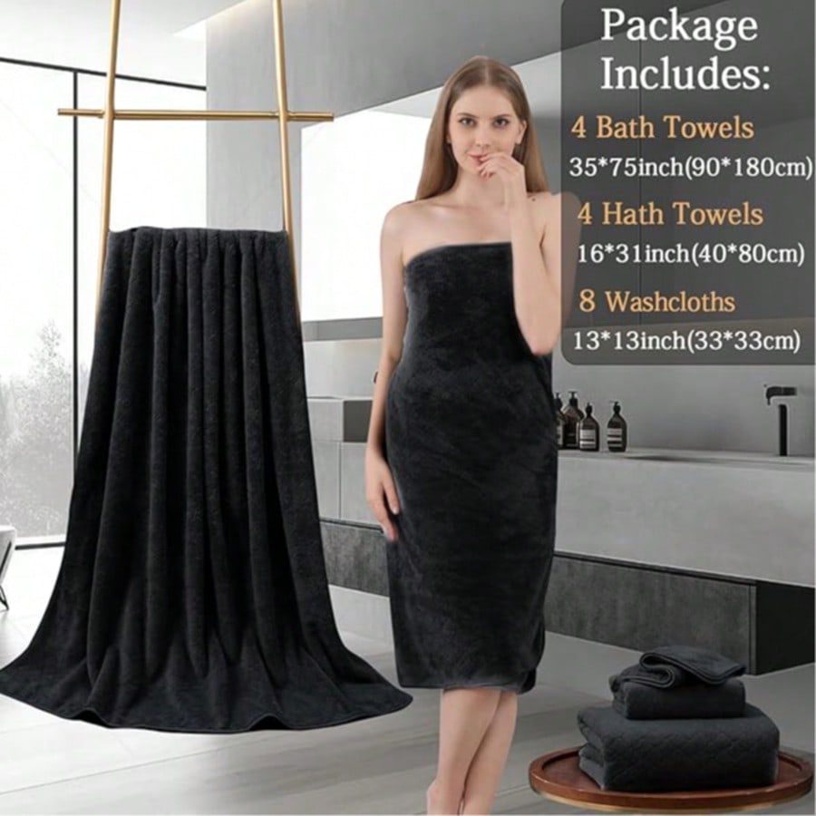 Home Bathroom Spa - Set di asciugamani da bagno oversize