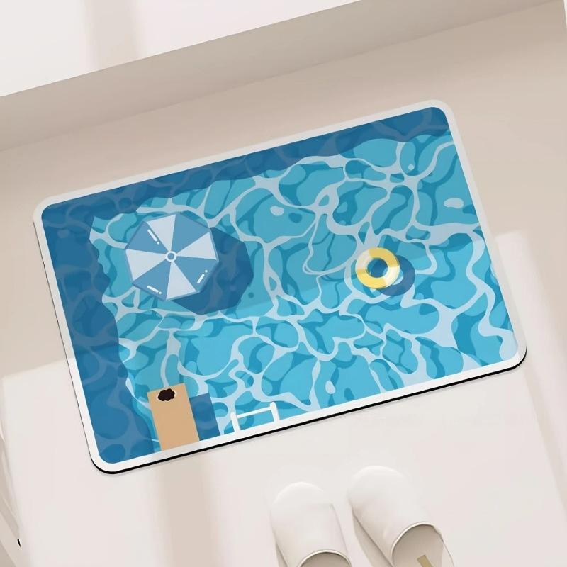 Jet Home Bathroom Mats - Tappetino Antiscivolo in Gomma per Bagno,