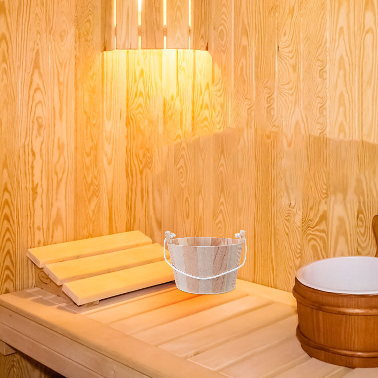 Secchio per Sauna in Legno Nat - Home Bathroom Spa recensione e prezzo
