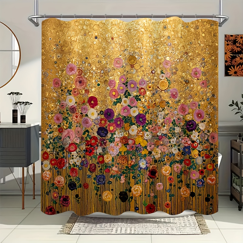 Tenda Doccia Lusso Oro Stampa  - Home Bathroom Spa recensione e prezzo