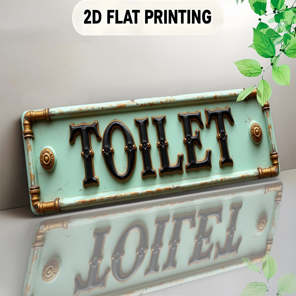 Targa per WC piatta e vintage  - Home Bathroom Decor recensione e prezzo