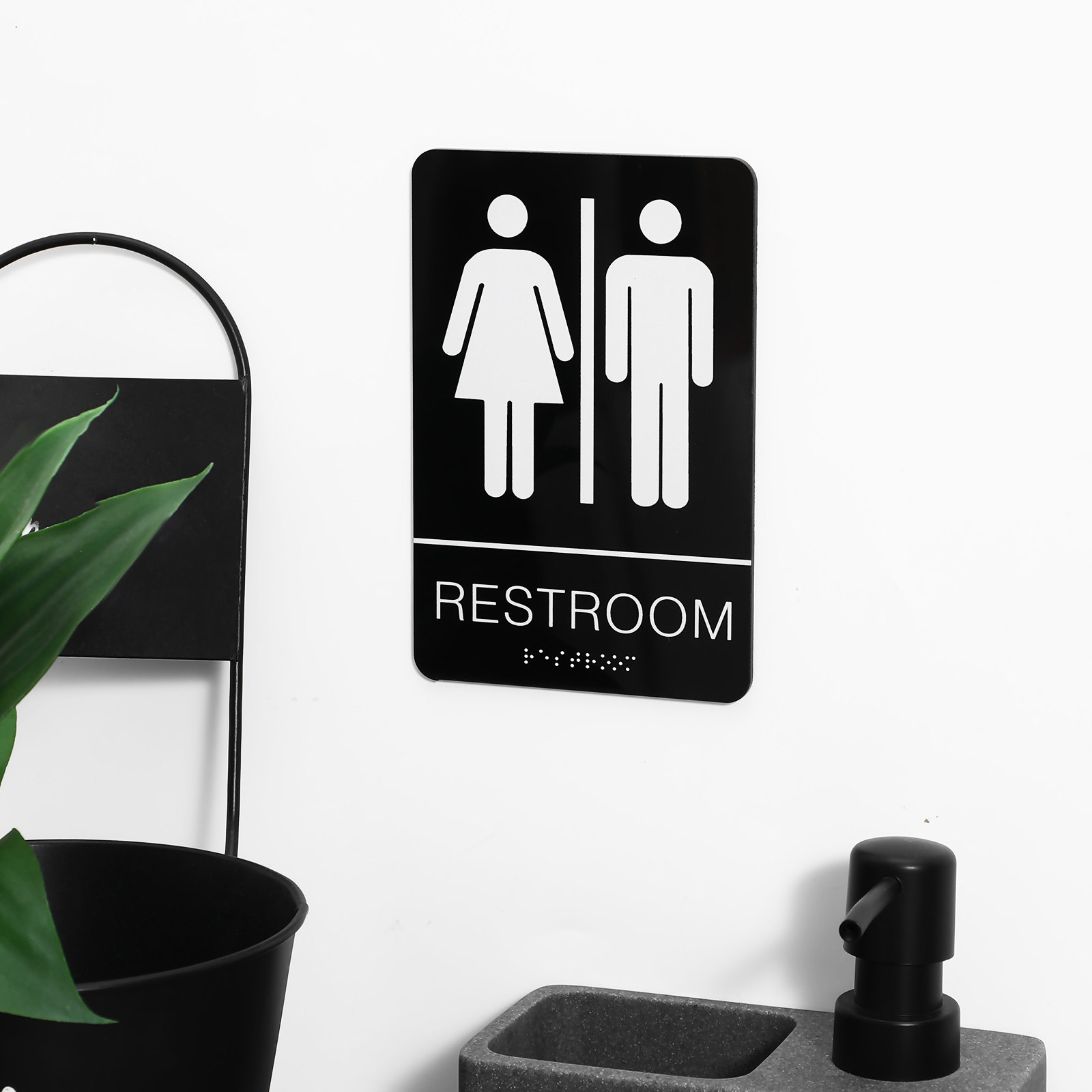 Segnale Adesivo Unisex in Brai - Home Office Bathroom recensione e prezzo
